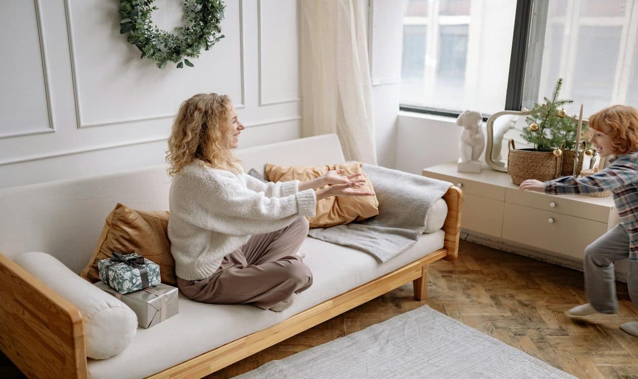 Georgia family at home learning about radon awareness and protection