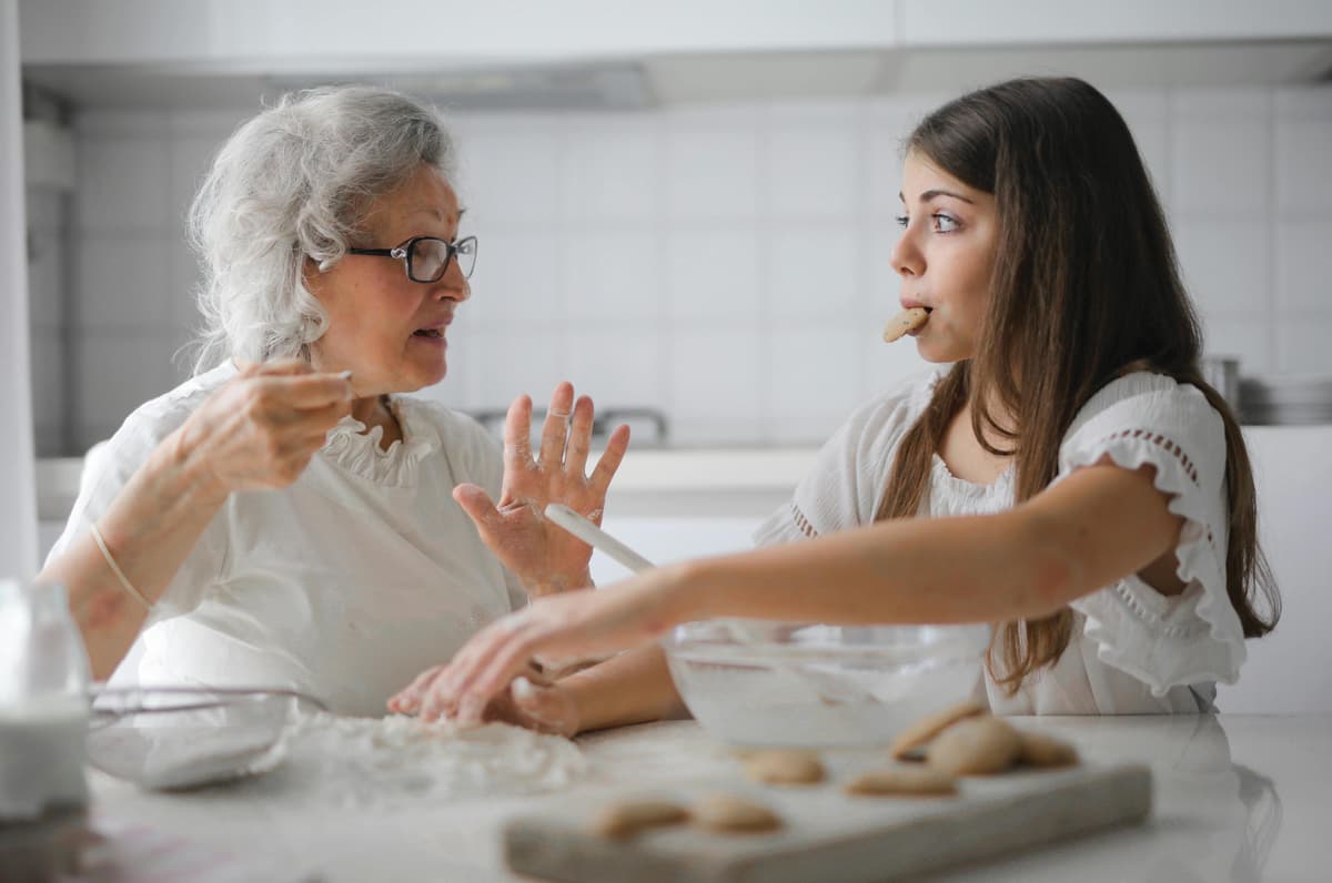 Happy family in radon-safe home