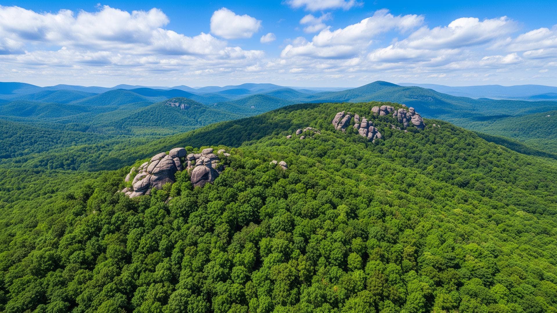 Geological map of Georgia showing the Piedmont region and uranium-rich granite formations