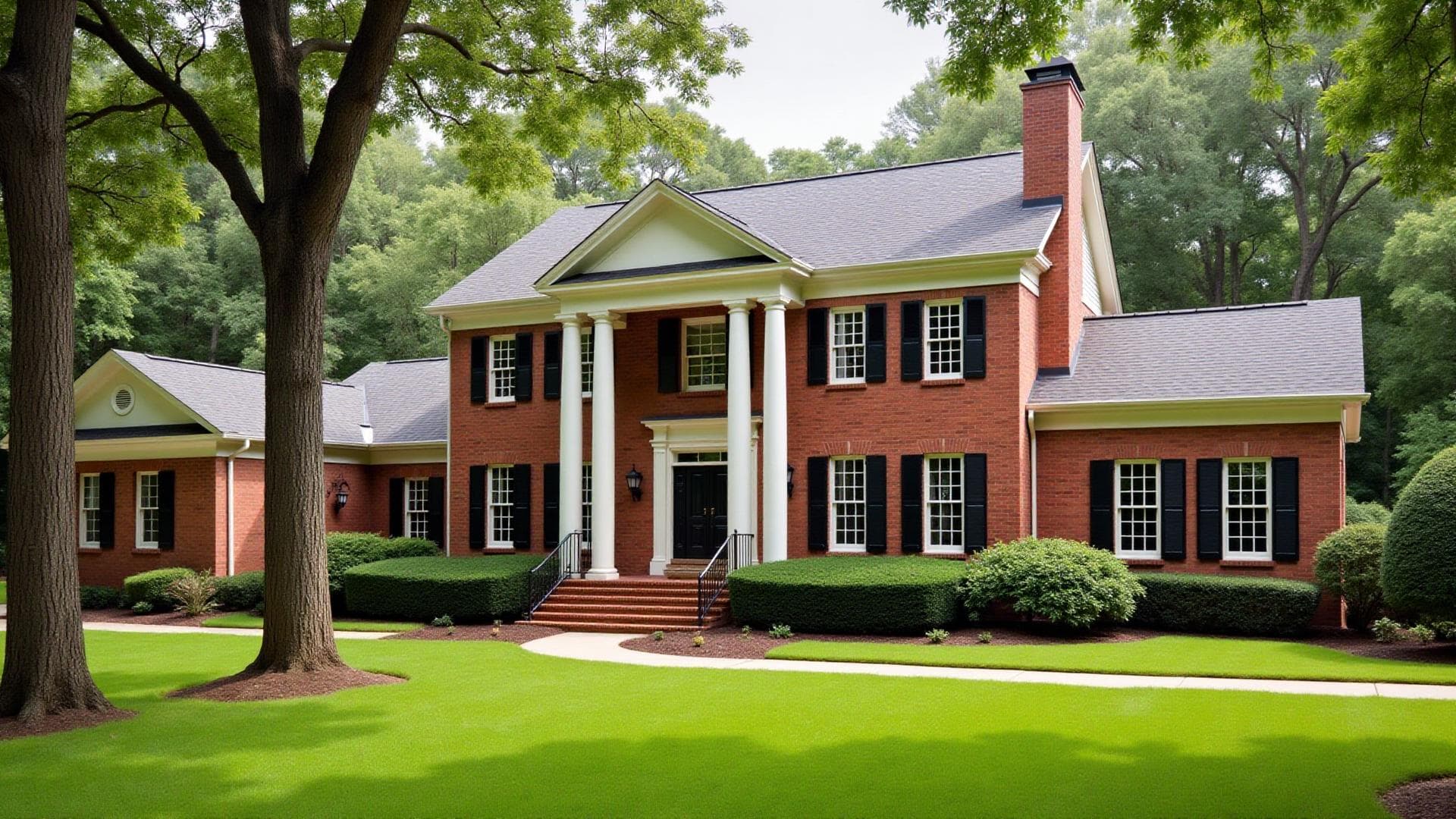 Traditional home in Atlanta neighborhood