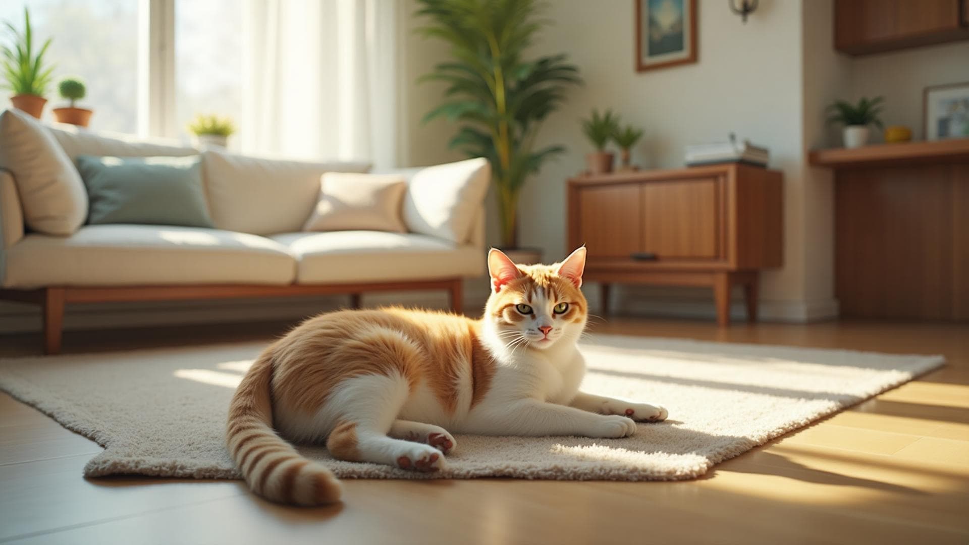 Cat in home environment