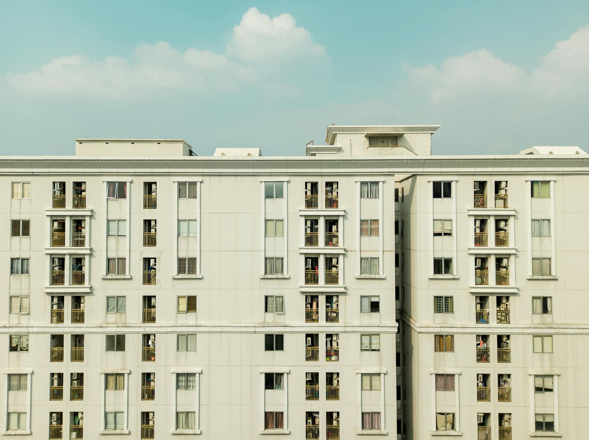 Apartment building where tenants and landlords should be aware of radon risks